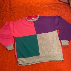 Vintage Colorblock Sweater